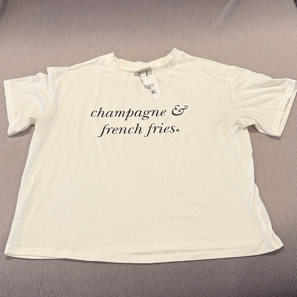 kate spade Cream Short Sleeve Tee
